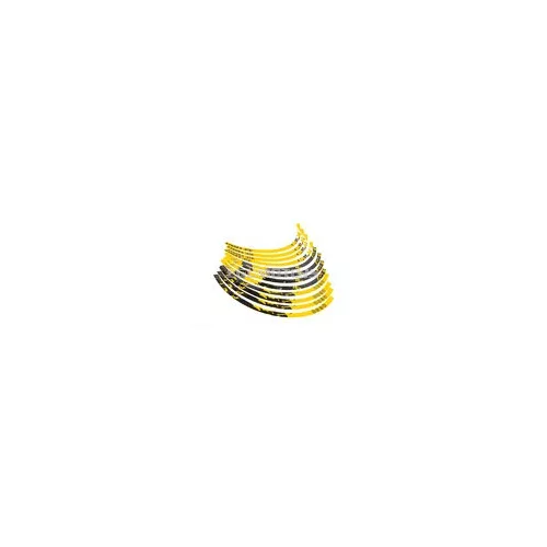 Rim Sticker Kit 12" Stage6 yellow / black