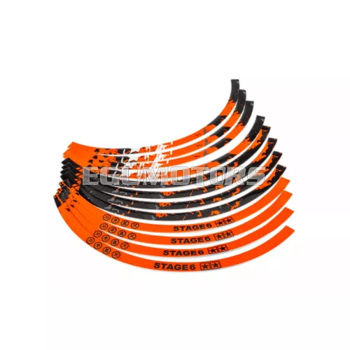 Stage6 felni matrica készlet 13" narancssárga / fekete