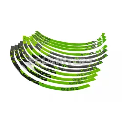 Stage6 felni matrica készlet 13" zöld / fekete