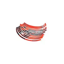 Rim Sticker Kit 17" Stage6 red / black