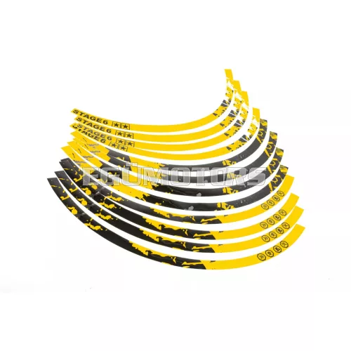 Stage6 felni matrica készlet 17" sárga / fekete