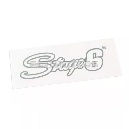 Stage6 logó matrica 20x6cm ezüst