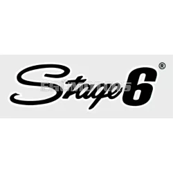 Stage6 logó matrica 20x6cm fekete
