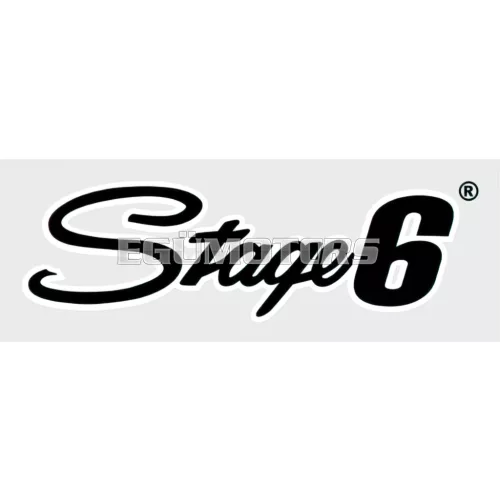 Stage6 logó matrica 20x6cm fekete