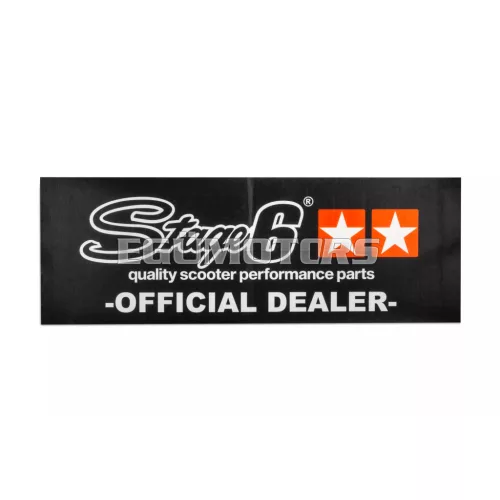 Stage6 banner 75x200cm fekete, narancssárga csillagokkal