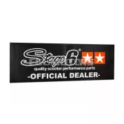 Stage6 banner 75x200cm fekete, narancssárga csillagokkal