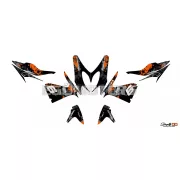 Stage6 grafikai szett Yamaha Aerox 2013-ig, narancssárga / fekete