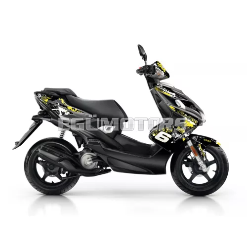 Stage6 grafikai szett Yamaha Aerox 2013-tól, sárga / fekete