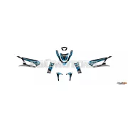 Stage6 grafikai szett Peugeot Streetzone, kék