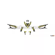 Stage6 grafikai szett Peugeot Streetzone, sárga