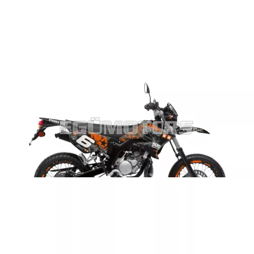 Stage6 grafikai szett Yamaha DT 50 narancssárga / fekete