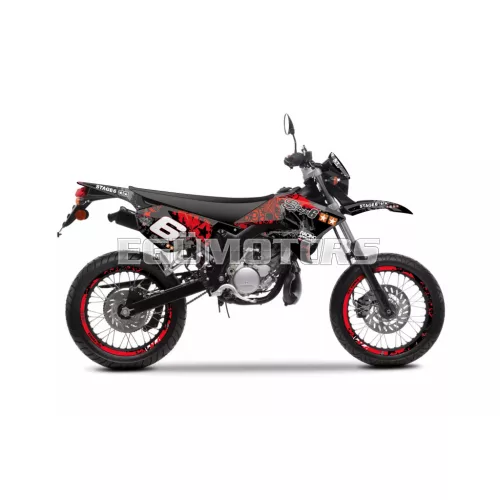 Stage6 grafikai szett Yamaha DT 50 piros / fekete