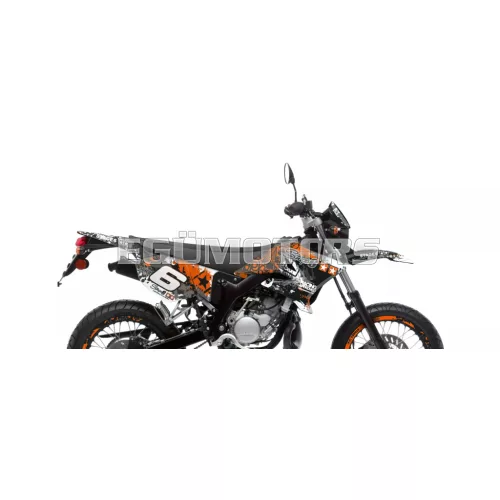 Stage6 grafikai szett Yamaha DT 50 narancssárga / fehér