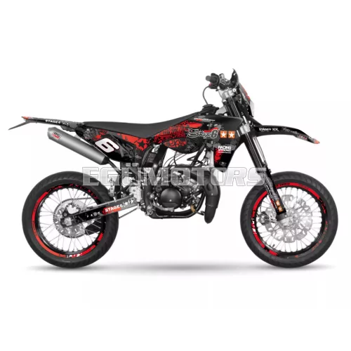 Stage6 grafikai szett Sherco SM-R 50 2018-tól, piros / fekete
