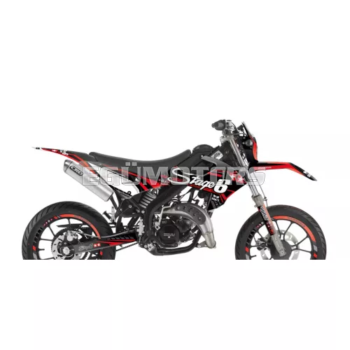 Stage6 grafikai szett Rieju MRT 2022-től, piros