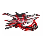 Stage6 grafikai szett Rieju MRT 2022-től, piros