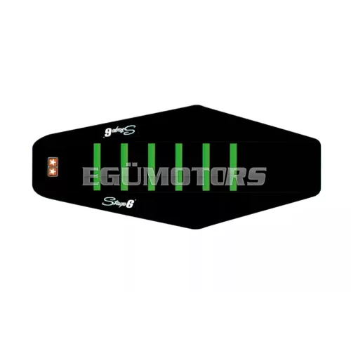 Stage6 üléshuzat fekete - zöld, Sherco 50cc 2006-ig