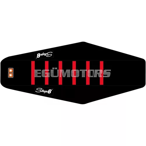 Stage6 üléshuzat fekete - piros, Sherco 50cc 2006-ig