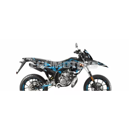 Stage6 grafikai szett kék / fekete, Derbi Xtreme (2018-2020)