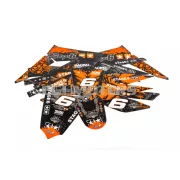 Stage6 grafikai szett narancssárga / fekete, Derbi Xtreme (2011-2017)