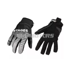 Stage6 Street motoros kesztyű fekete / szürke, S