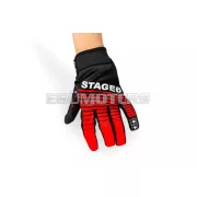 Stage6 Street motoros kesztyű piros / fekete, XL