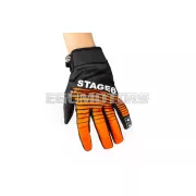 Stage6 Street motoros kesztyű narancssárga / fekete, S