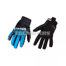 Stage6 Street motoros kesztyű kék / fekete, XL