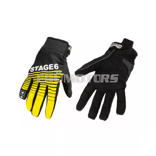 Stage6 Street motoros kesztyű sárga / fekete, XL