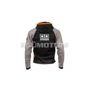 Stage6 motoros kapucnis pulóver szürke, S