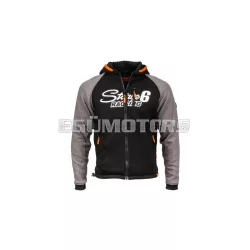 Stage6 motoros kapucnis pulóver szürke, XL