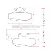 Stage6 Sport fékbetét, Piaggio (Grimeca)