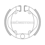 Stage6 Sport fékpofa 80x18mm, Leleu típus, Puch Maxi