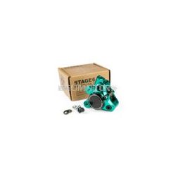   Front Brake Caliper CNC aluminium Stage6 Minarelli / Piaggio / Peugeot turquoise