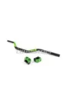 MX Handlebar 28mm + Clamps Stage6 Green