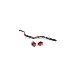 MX Handlebar 28mm + Clamps Stage6 Red