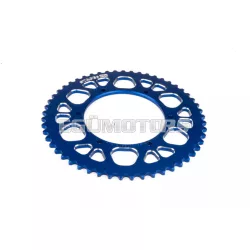   Stage6 hátsó lánckerék 53 fog - 420 alumínium CNC, kék, Aprilia SX 50