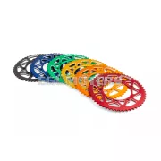 Stage6 hátsó lánckerék 53 fog - 420 alumínium CNC, narancssárga, Aprilia SX 50