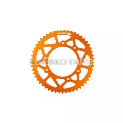   Stage6 hátsó lánckerék 53 fog - 420 alumínium CNC, narancssárga, Derbi DRD Pro