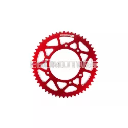   Stage6 hátsó lánckerék 53 fog - 420 alumínium CNC, piros, Derbi DRD Pro