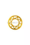 Rear Sprocket 53 teeth - 420 Stage6 aluminium CNC yellow Derbi DRD Pro