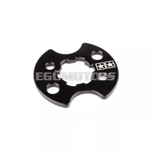 Stage6 első lánckerék rögzítőlemez fekete, Derbi