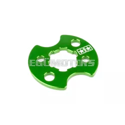 Stage6 első lánckerék rögzítőlemez zöld, Derbi