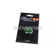 Stage6 első lánckerék rögzítőlemez zöld, Derbi