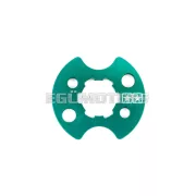Stage6 első lánckerék rögzítőlemez türkiz, Derbi