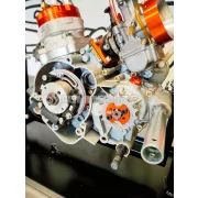 Stage6 első lánckerék rögzítőlemez türkiz, Derbi