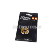 Stage6 első lánckerék rögzítőlemez sárga, Derbi