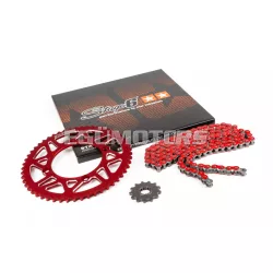   Stage6 lánckészlet 13x53 - 420 alumínium CNC, piros, Beta RR