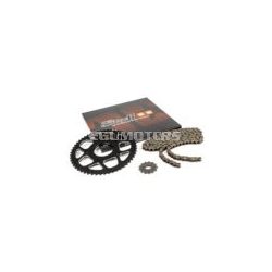   Chain Kit 13x53 - 420 Stage6 aluminium CNC black Peugeot / Rieju