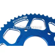 Stage6 lánckészlet 13x53 - 420 alumínium CNC, kék, Peugeot / Rieju